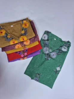 Short Kaftans With Kashmiri Work in Bulk