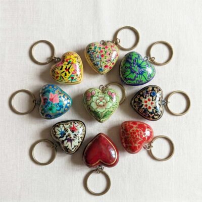 Handmade Paper Machie Keychains | Mehndi Favors, Corporate or Return Gifts | Bulk rates