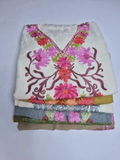 Kashmiri Embroidered Long Kaftans in Wholesale from Srinagar