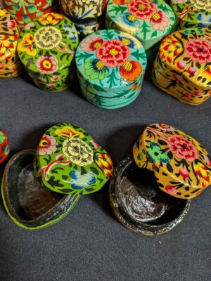 Small Kashmiri Box in Wholesale | Paper Machie 2 Inch Size